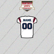 New England Patriots Personalized Current Away Jersey Glossy Stickers