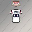 New England Patriots Personalized Current Away Jersey Magnets