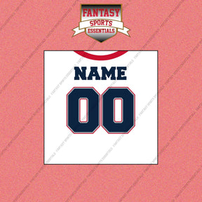 New England Patriots Personalized Current Away Jersey Wall Art Prints