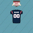 New England Patriots Personalized Current Home Jersey Car Decals