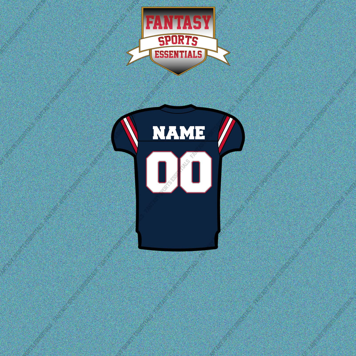 New England Patriots Personalized Current Home Jersey Car Decals