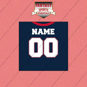 New England Patriots Personalized Current Home Jersey Wall Art Prints