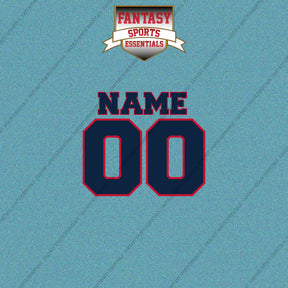 New England Patriots Personalized Current Name and Number Car Decals