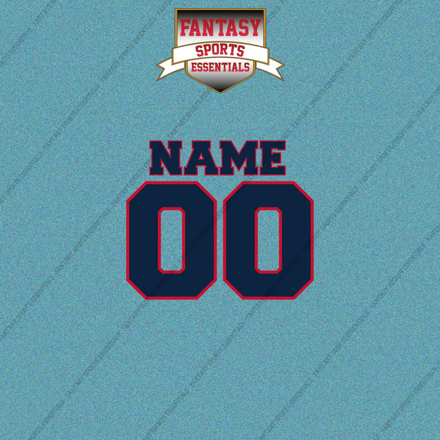 New England Patriots Personalized Current Name and Number Car Decals
