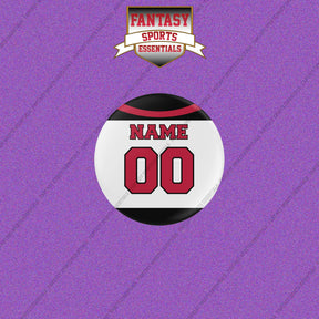 New Jersey Devils Personalized Current Away Jersey Buttons