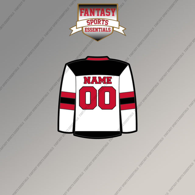 New Jersey Devils Personalized Current Away Jersey Magnets