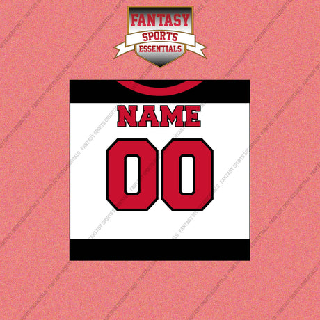 New Jersey Devils Personalized Current Away Jersey Wall Art Prints