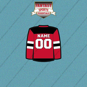 New Jersey Devils Personalized Current Home Jersey Car Decals