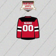 New Jersey Devils Personalized Current Home Jersey Glossy Stickers