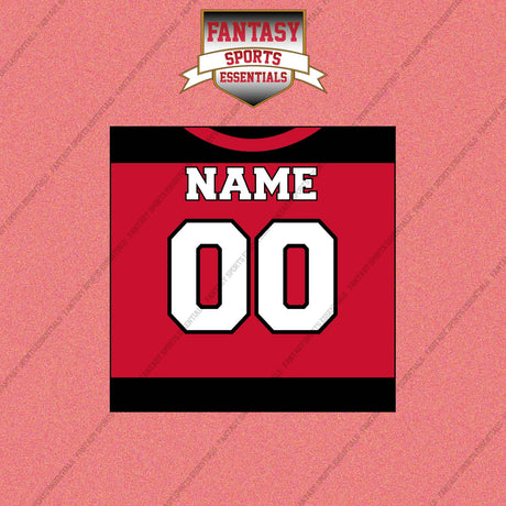 New Jersey Devils Personalized Current Home Jersey Wall Art Prints