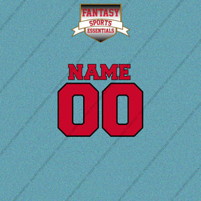 New Jersey Devils Personalized Current Name and Number Car Decals