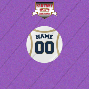 New Orleans Pelicans Personalized Current Away Jersey Buttons