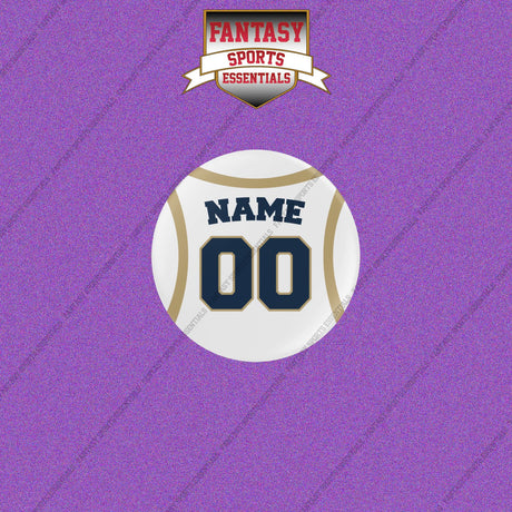 New Orleans Pelicans Personalized Current Away Jersey Buttons