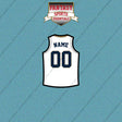 New Orleans Pelicans Personalized Current Away Jersey Car Decals