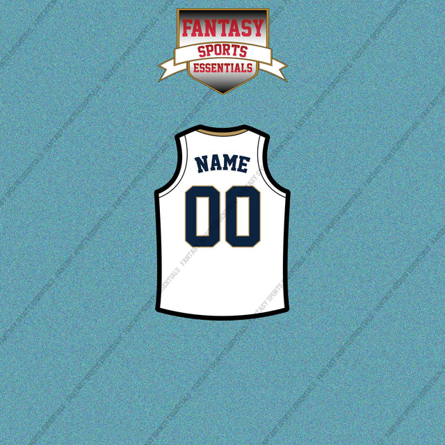 New Orleans Pelicans Personalized Current Away Jersey Car Decals