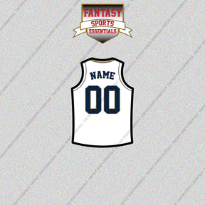 New Orleans Pelicans Personalized Current Away Jersey Glossy Stickers