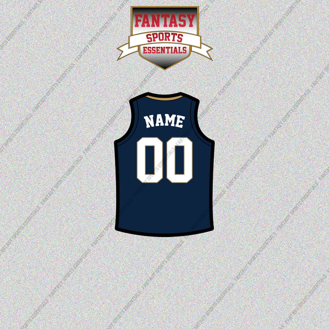 New Orleans Pelicans Personalized Current Home Jersey Glossy Stickers