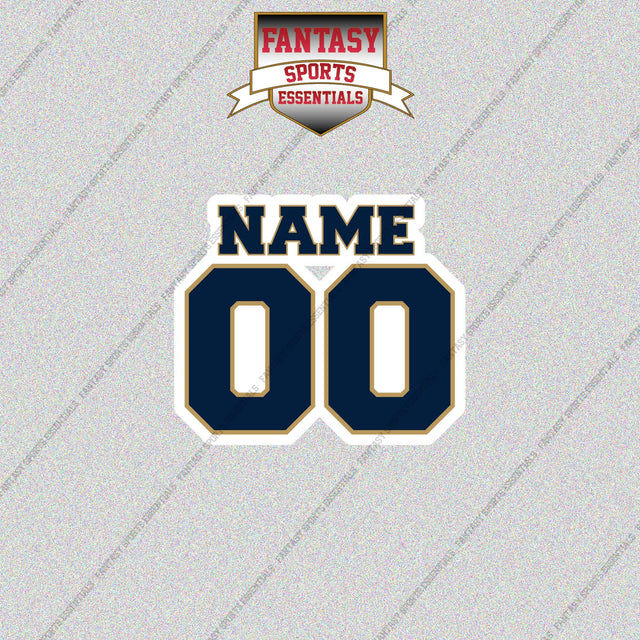 New Orleans Pelicans Personalized Current Name and Number Glossy Stickers