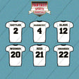 New Orleans Saints 2025 Away Jersey Car Decals (Choose Your Player) Page 1