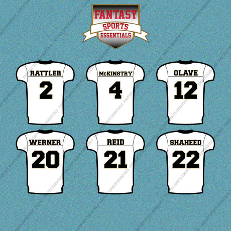 New Orleans Saints 2025 Away Jersey Car Decals (Choose Your Player) Page 1