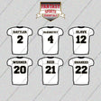 New Orleans Saints 2025 Away Jersey Glossy Stickers (Choose Your Player) Page 1