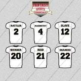 New Orleans Saints 2025 Away Jersey Glossy Stickers (Choose Your Player) Page 1