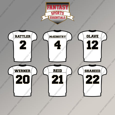New Orleans Saints 2025 Away Jersey Magnets (Choose Your Player) Page 1