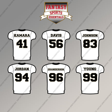 New Orleans Saints 2025 Away Jersey Magnets (Choose Your Player) Page 2