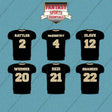 New Orleans Saints 2025 Home Jersey Car Decals (Choose Your Player) Page 1