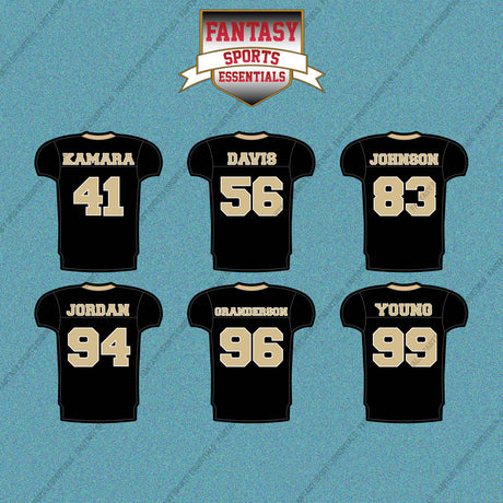 New Orleans Saints 2025 Home Jersey Car Decals (Choose Your Player) Page 2