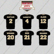 New Orleans Saints 2025 Home Jersey Glossy Stickers (Choose Your Player) Page 1