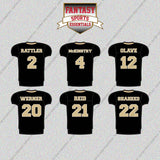 New Orleans Saints 2025 Home Jersey Glossy Stickers (Choose Your Player) Page 1
