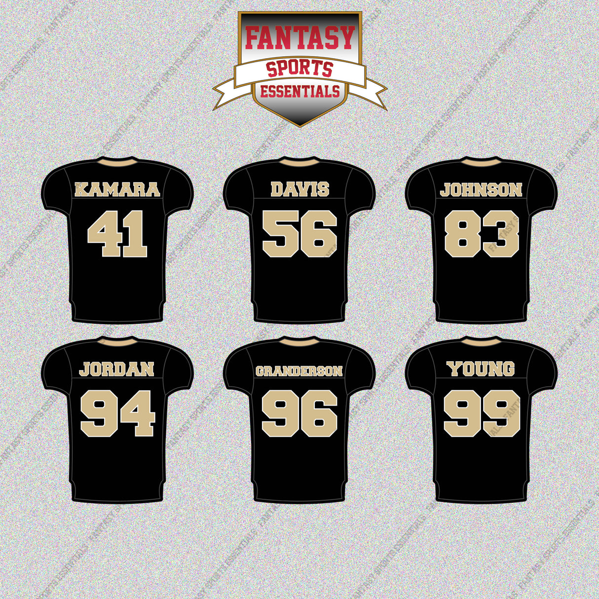 New Orleans Saints 2025 Home Jersey Glossy Stickers (Choose Your Player) Page 2