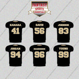 New Orleans Saints 2025 Home Jersey Glossy Stickers (Choose Your Player) Page 2
