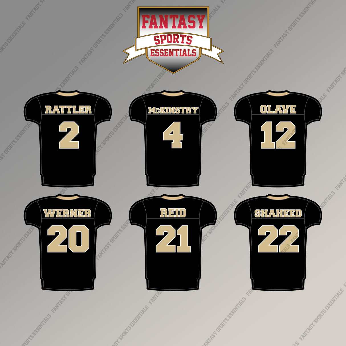 New Orleans Saints 2025 Home Jersey Magnets (Choose Your Player) Page 1
