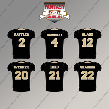 New Orleans Saints 2025 Home Jersey Magnets (Choose Your Player) Page 1