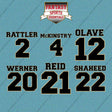 New Orleans Saints 2025 Name and Number Car Decals (Choose Your Player) Page 1