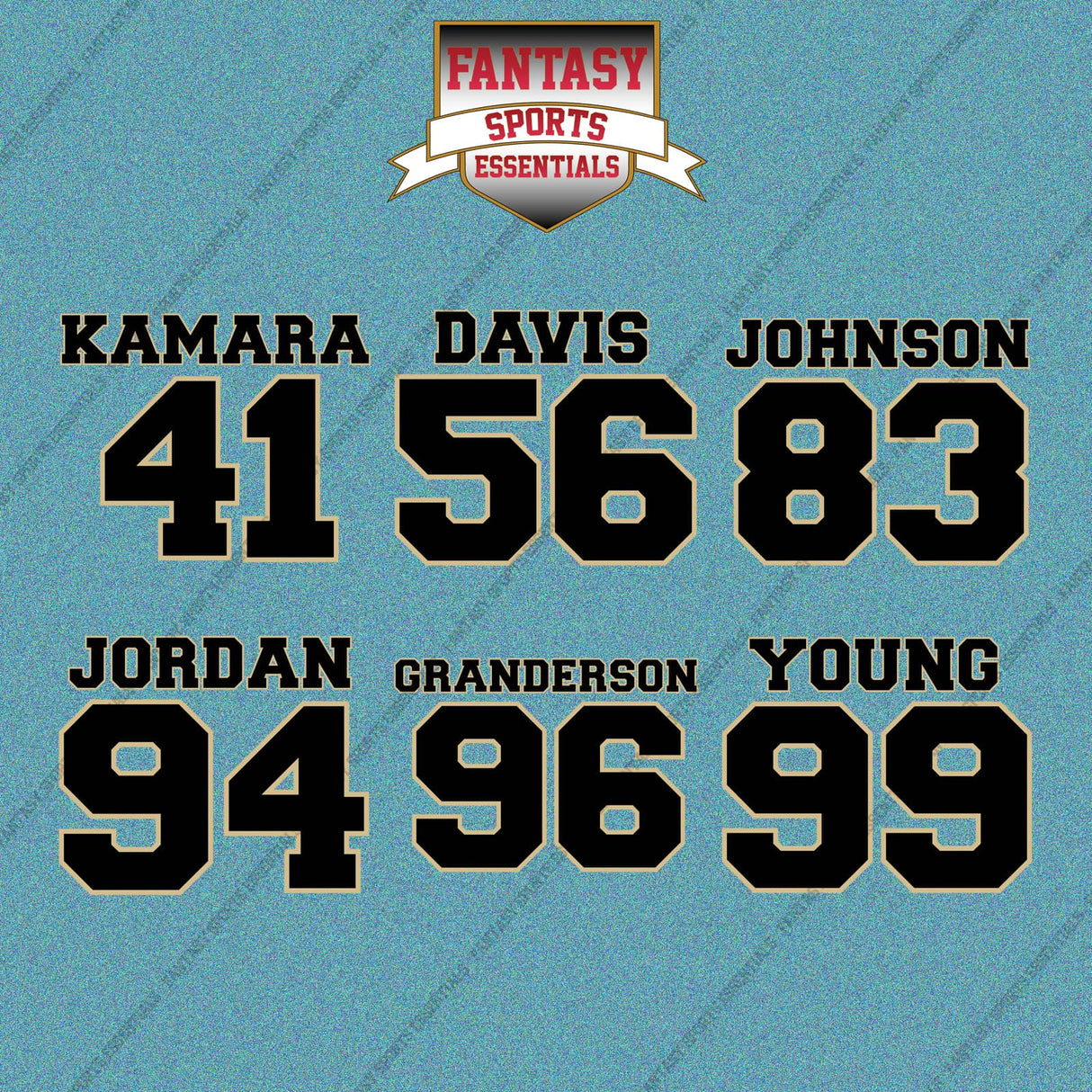 New Orleans Saints 2025 Name and Number Car Decals (Choose Your Player) Page 2