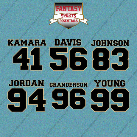 New Orleans Saints 2025 Name and Number Car Decals (Choose Your Player) Page 2