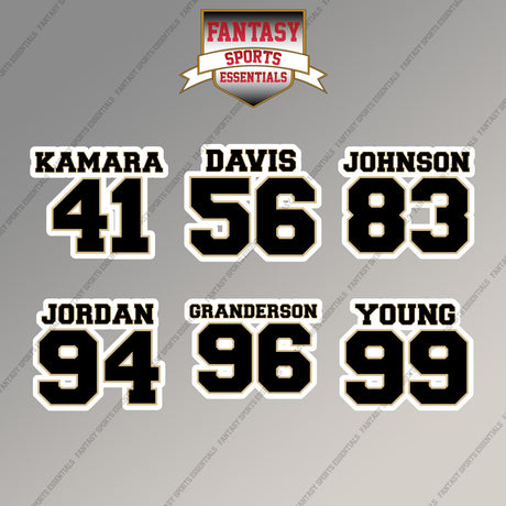 New Orleans Saints 2025 Name and Number Magnets (Choose Your Player) Page 2