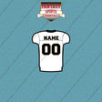 New Orleans Saints Personalized Current Away Jersey Car Decals