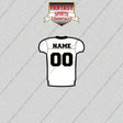 New Orleans Saints Personalized Current Away Jersey Glossy Stickers
