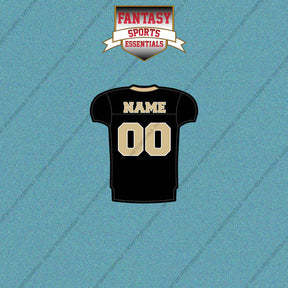New Orleans Saints Personalized Current Home Jersey Car Decals