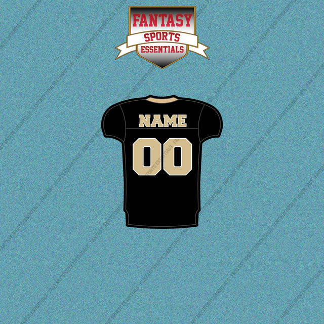 New Orleans Saints Personalized Current Home Jersey Car Decals