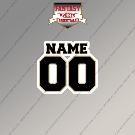New Orleans Saints Personalized Current Name and Number Magnets