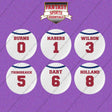 New York Giants 2025 Away Jersey Button Pins (Choose Your Player) Page 1
