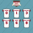 New York Giants 2025 Away Jersey Car Decals (Choose Your Player) Page 1