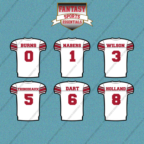 New York Giants 2025 Away Jersey Car Decals (Choose Your Player) Page 1