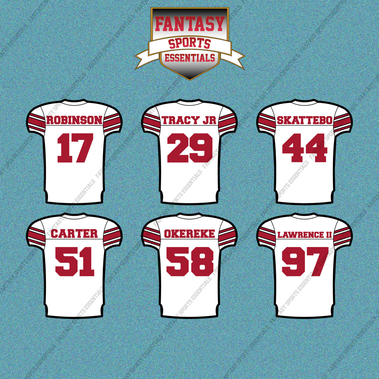 New York Giants 2025 Away Jersey Car Decals (Choose Your Player) Page 2