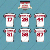 New York Giants 2025 Away Jersey Car Decals (Choose Your Player) Page 2